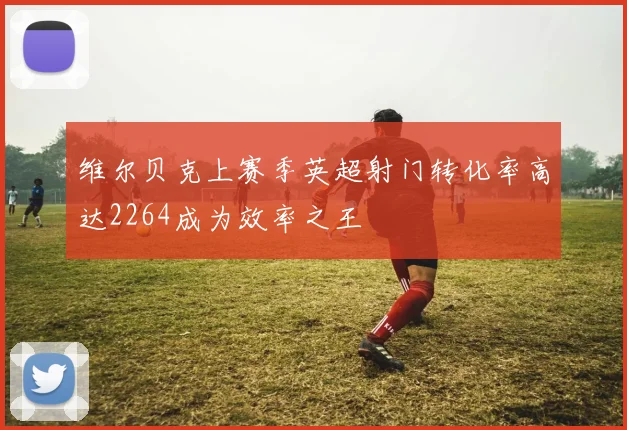 维尔贝克上赛季英超射门转化率高达2264成为效率之王